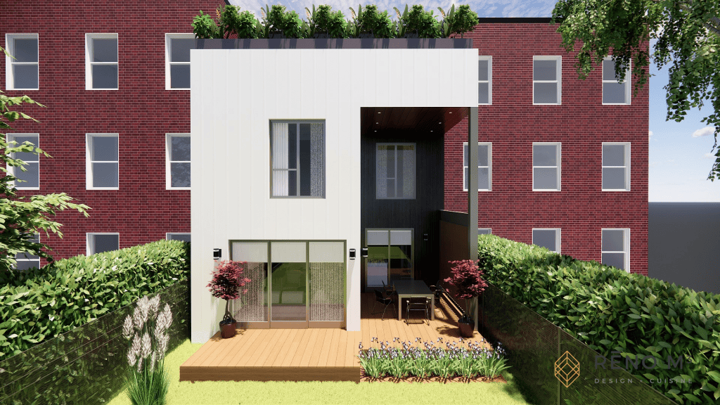 Immersive 3D Architectural Transformation – Major Duplex Expansion into a Single-Family Home in Villeray, Montreal